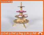 Torre Eiffel para Cupcakes - Decoración de Fiesta con Corte Láser CNC Personalizado