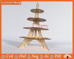 Torre Eiffel para Cupcakes - Decoración de Fiesta con Corte Láser CNC Personalizado - Imagen 3