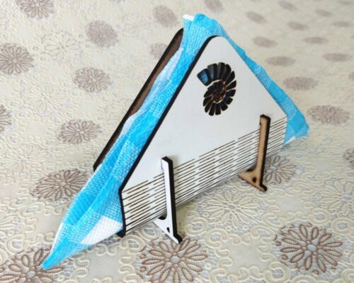 Servilletero de Corte Láser Personalizado - Soporte de Papel para Decoración de Mesas