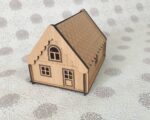 Caja en forma de casa para corte láser CNC - Mini modelo decorativo personalizable - Imagen 4