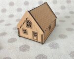 Caja en forma de casa para corte láser CNC - Mini modelo decorativo personalizable - Imagen 3