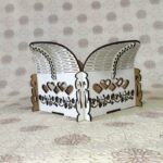 Caja decorativa flexible para corte láser - Arte digital personalizable y creativo