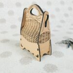 Billetera flexible de madera para corte láser y bolsa para llaves - Arte láser personalizado