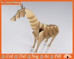 Jirafa Vector CNC Láser para Decoración de Interiores - Arte Digital y Rompecabezas Personalizado - Imagen 2