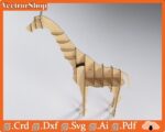 Jirafa Vector CNC Láser para Decoración de Interiores - Arte Digital y Rompecabezas Personalizado - Imagen 3