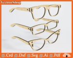 Vectores de Gafas para Corte Láser | Archivos CNC para Juguetes de Madera
