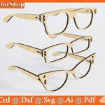 Vectores de Gafas para Corte Láser | Archivos CNC para Juguetes de Madera