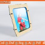 Marco para fotos - Archivo vectorial para corte láser, SVG y DXF para CNC