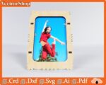 Marco para fotos - Archivo vectorial para corte láser, SVG y DXF para CNC - Imagen 3