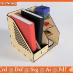 Organizador de escritorio pequeño para corte láser - Almacenamiento decorativo CNC personalizable