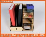 Organizador de escritorio pequeño para corte láser - Almacenamiento decorativo CNC personalizable - Imagen 3