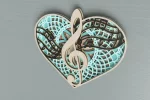 Corte Láser Corazón Multicapa con Nota Musical para Decoración y Regalos Personalizados - Imagen 2