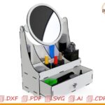 Organizador de Maquillaje Personalizado para Corte Láser - Diseño Moderno y Funcional