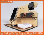 Organizador de Mesa Multifuncional para Celular, Gafas y Reloj - Plantillas de Corte Láser - Imagen 6