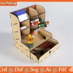 Organizador de Plumones Personalizado para Escritorio - Corte Láser CNC de Alta Precisión