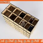 Organizador Encajable de Madera para Corte CNC Láser - Diseño Personalizado y Funcional