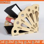 Organizador de escritorio A4 para corte láser, diseño vectorial de 3mm a 5mm, personalizable