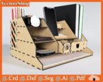 Organizador de Escritorio Personalizado para Corte Láser CNC - Archivo Vectorial para Corte Preciso - Imagen 2