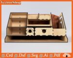 Organizador de Escritorio Personalizado para Corte Láser CNC - Archivo Vectorial para Corte Preciso - Imagen 4