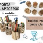 Portalapiceros personalizables para corte láser CNC - Artesanía y diseño único