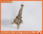 Rompecabezas 3D Torre Eiffel para Corte Láser CNC - Archivos Personalizables Descargables - Imagen 3