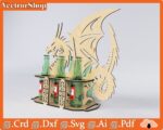 Soporte de Cerveza en Forma de Dragón - Diseño de Six Pack para Corte Láser CNC - Imagen 6