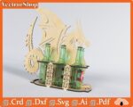 Soporte de Cerveza en Forma de Dragón - Diseño de Six Pack para Corte Láser CNC - Imagen 3