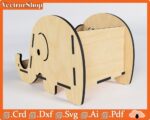 Soporte de Celular Elefante de Madera - Elegante Phone Holder para iPhone y Smartphones - Imagen 4