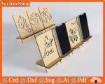 Soporte para celular personalizable en formato vectorial para corte láser CNC - Fácil de usar - Imagen 2