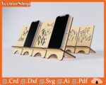 Soporte para celular personalizable en formato vectorial para corte láser CNC - Fácil de usar