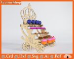Estante de Mesa Decorativo para Fiestas - Soporte CNC para Dulces y Decoraciones