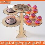 Soporte Personalizado para Pasteles - Decoración de Mesa con Corte Láser Elegante y Único