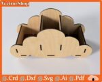 Nube Organizadora de Objetos - Diseño Vectorial para Corte Láser CNC y Almacenamiento Eficiente - Imagen 5