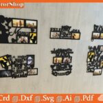 Portarretratos personalizados para mamá - Vectores CNC láser para portafotos decorativos