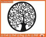 Arbol de la Vida Vector para Corte Laser CNC - Plantilla Artesanal Circular y Decorativa - Imagen 5