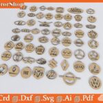 Llaveros de Autos - Vectores de Carros para Corte Láser Personalizados y Creativos