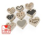 Cajas de amor en forma de corazón para corte láser CNC - Diseño personalizable y creativo