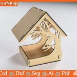 Casa de Canario para Corte Láser - Plantillas CNC y Vectores de Siluetas de Mascotas