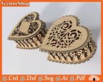 Caja de amor en forma de corazón para corte láser CNC - Diseño exclusivo y personalizable - Imagen 5