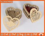Caja de amor en forma de corazón para corte láser CNC - Diseño exclusivo y personalizable - Imagen 6