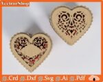 Caja de amor en forma de corazón para corte láser CNC - Diseño exclusivo y personalizable - Imagen 4