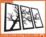 Árbol decorativo de pared - Arte CNC láser para decoración moderna y personalizada - Imagen 4