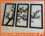 Árbol decorativo de pared - Arte CNC láser para decoración moderna y personalizada - Imagen 2