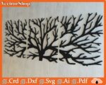Ramas de árbol para corte láser CNC - Planos vectoriales para decoración y artesanía