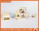 Portarretratos personalizados para mamá - Vectores CNC láser para portafotos decorativos - Imagen 5
