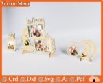 Portarretratos personalizados para mamá - Vectores CNC láser para portafotos decorativos - Imagen 4
