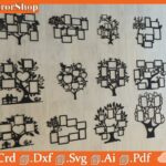 Siluetas de Árboles para Cortes Láser - Archivos SVG, DXF y CDR para Marcos de Foto