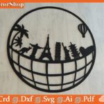 Arte Decorativo para CNC Láser: Diseños Únicos para Viajeros y Aventureros