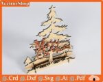 Vector CNC para corte láser: Árbol de Navidad y adornos navideños personalizables
