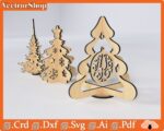 Arbolitos y adornos de Navidad para corte láser - Diseños creativos y personalizables